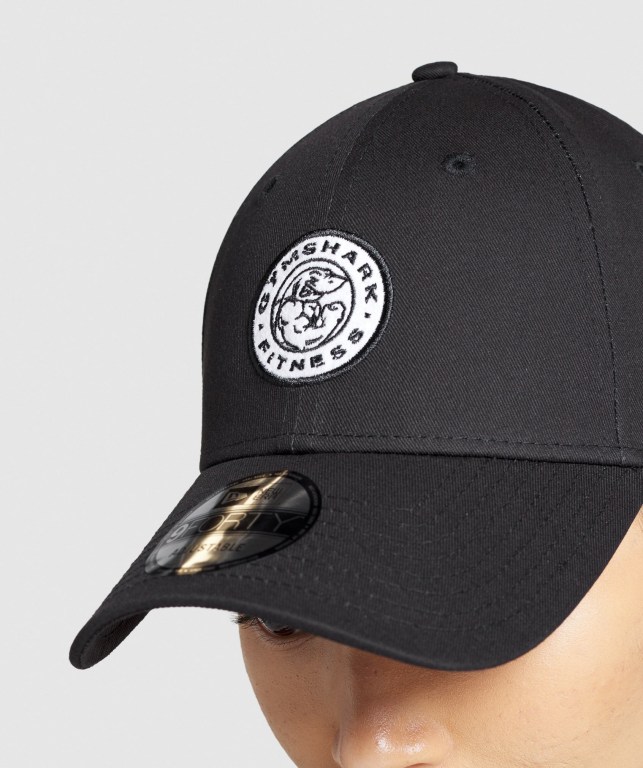 Black Gymshark New Era Legacy 9Forty Men's Headwear | US-58TMYDH