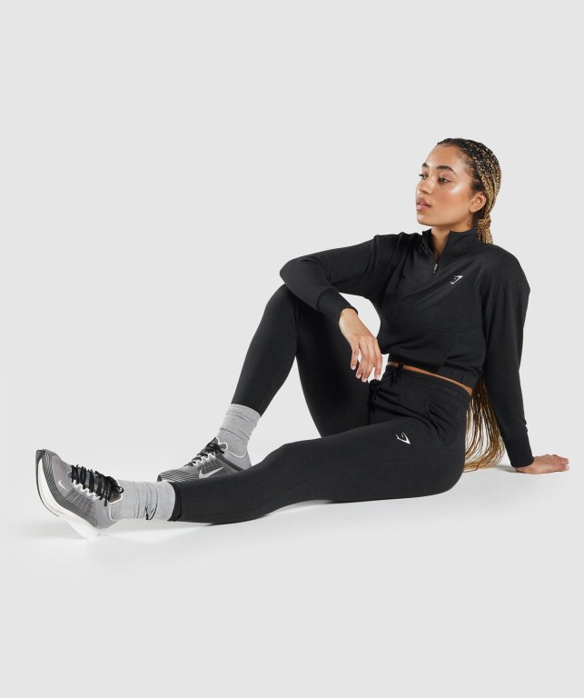 Black Gymshark Pippa Training Women's Joggers | US-41GMOKW