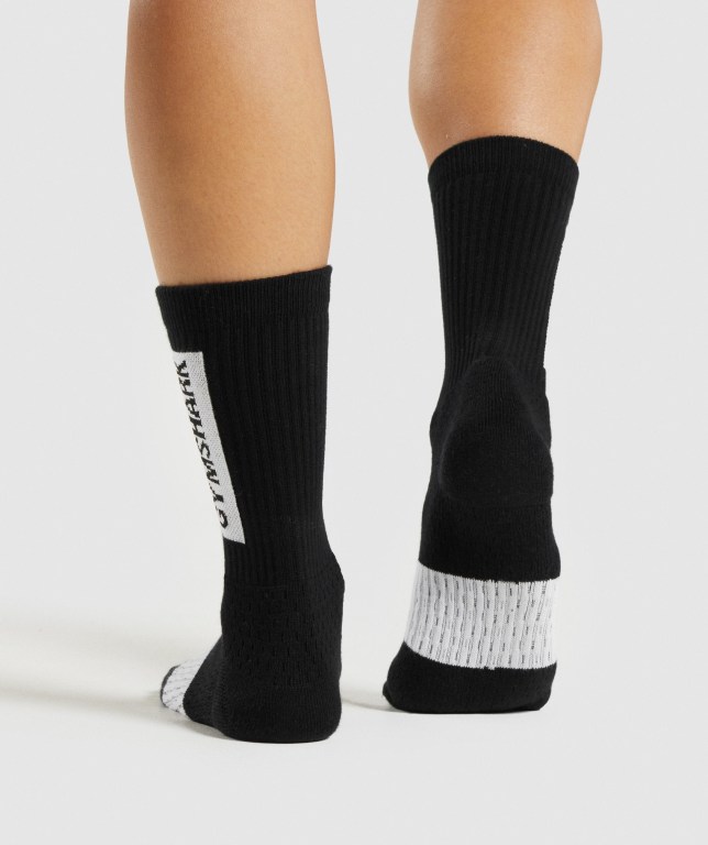 Black Gymshark Premium (1pk) Women's Socks | US-58ODGIP