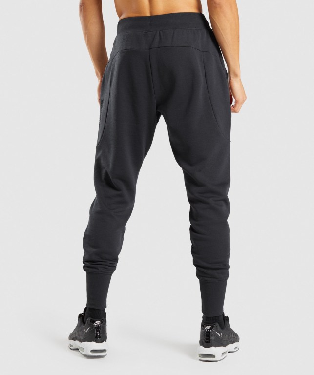 Black Gymshark Restore Men's Joggers | US-97DFBIJ