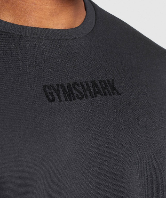 Black Gymshark Restore Sweatshirt Men's Hoodies | US-19IHYOS