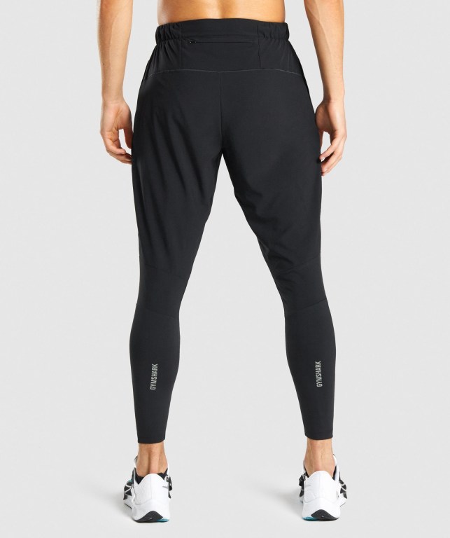 Black Gymshark Speed Men's Joggers | US-74KSJHP