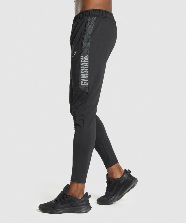 Black Gymshark Sport Men's Joggers | US-65UWLQK