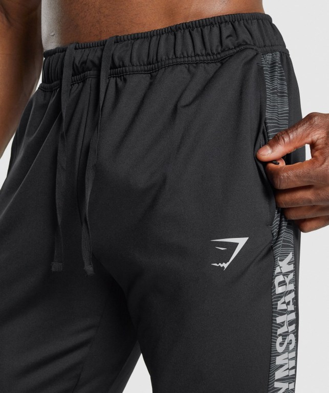 Black Gymshark Sport Men's Joggers | US-65UWLQK