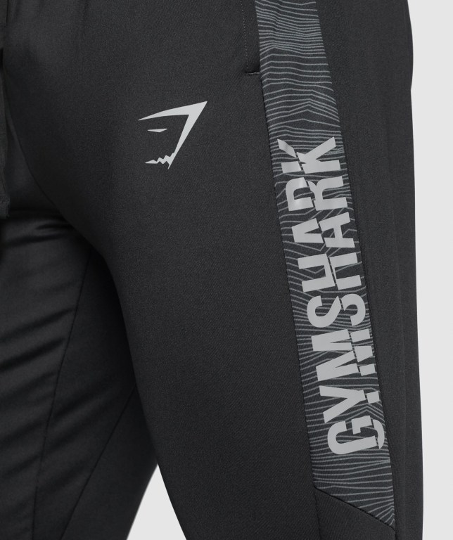 Black Gymshark Sport Men's Joggers | US-65UWLQK