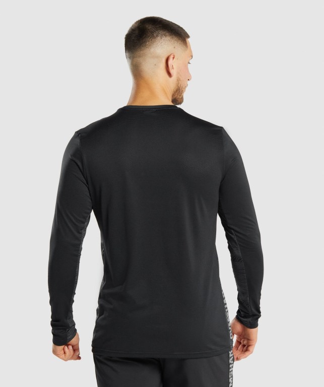 Black Gymshark Sport Men's T Shirts | US-13QLEGK