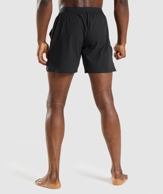 Black Gymshark Studio Men's Shorts | US-63XWMUC