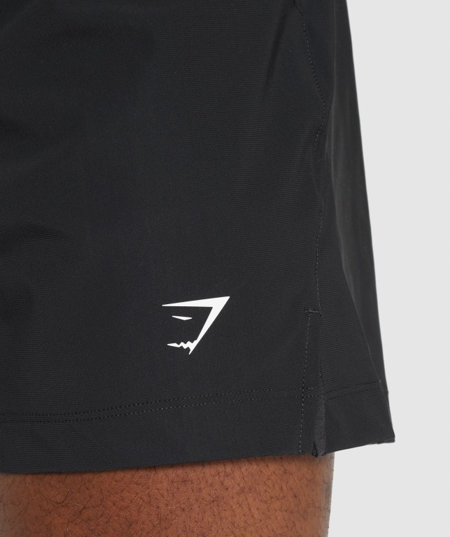 Black Gymshark Studio Men's Shorts | US-63XWMUC