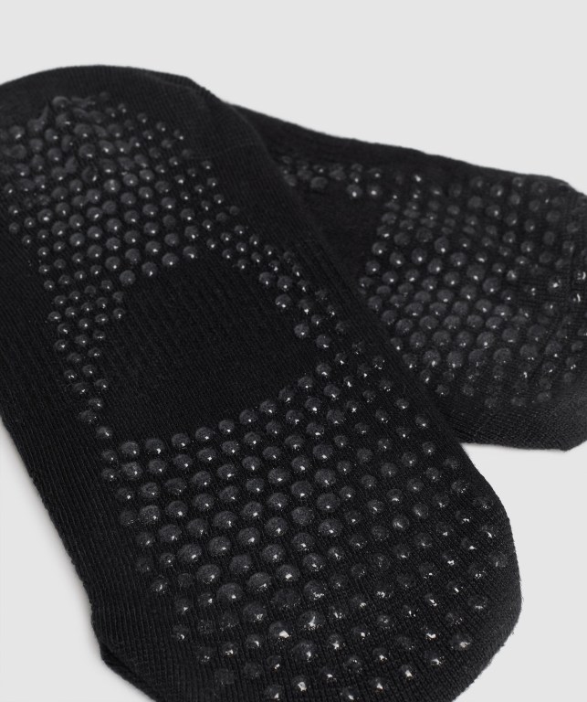 Black Gymshark Studio Men's Socks | US-73KHMLG