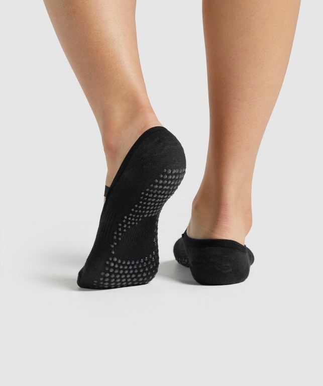 Black Gymshark Studio Women's Socks | US-16YSBHZ