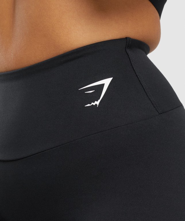 Black Gymshark Training Cycling Women's Shorts | US-50CLABW