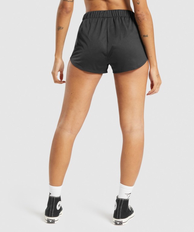 Black Gymshark Training Mesh Women's Shorts | US-96ECRPS