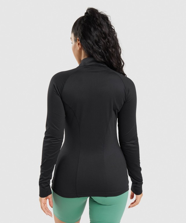 Black Gymshark Training Women's Jackets | US-12RVXLP