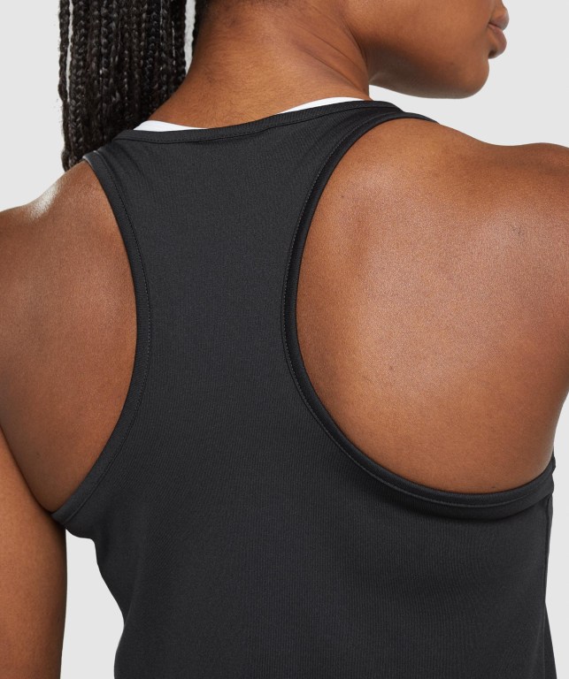 Black Gymshark Training Women's Tank Tops | US-75YVJLA