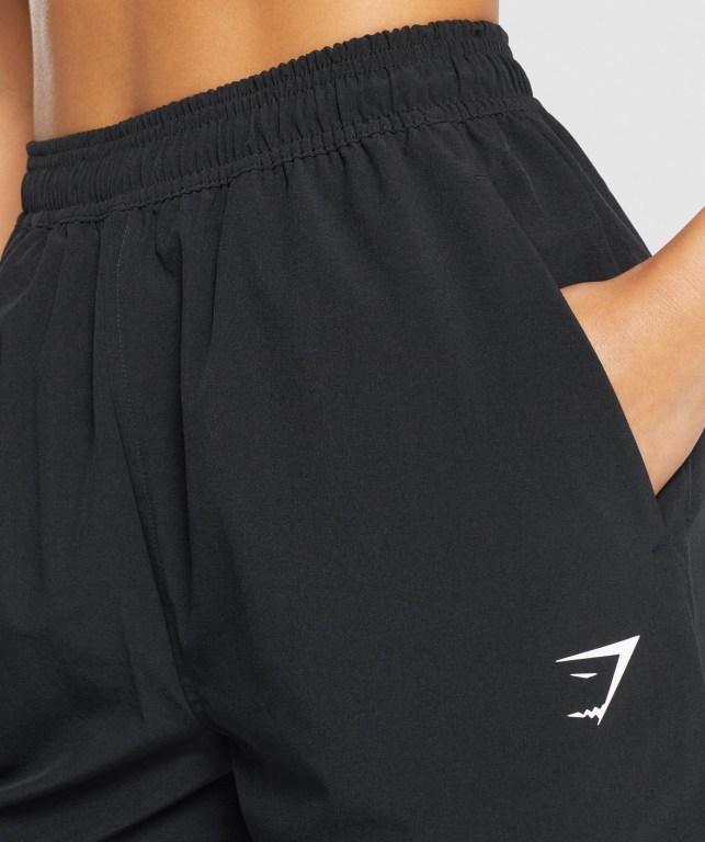 Black Gymshark Training Woven Women's Joggers | US-28RVQNZ