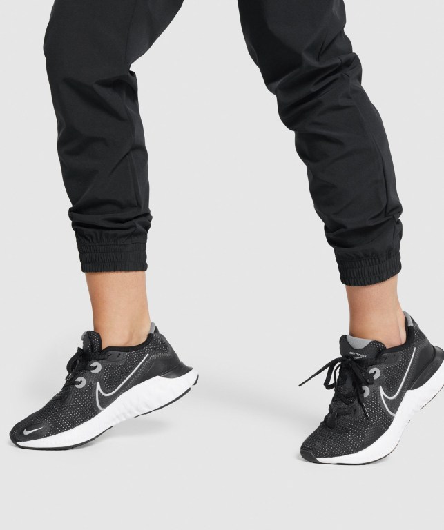 Black Gymshark Training Woven Women's Joggers | US-28RVQNZ