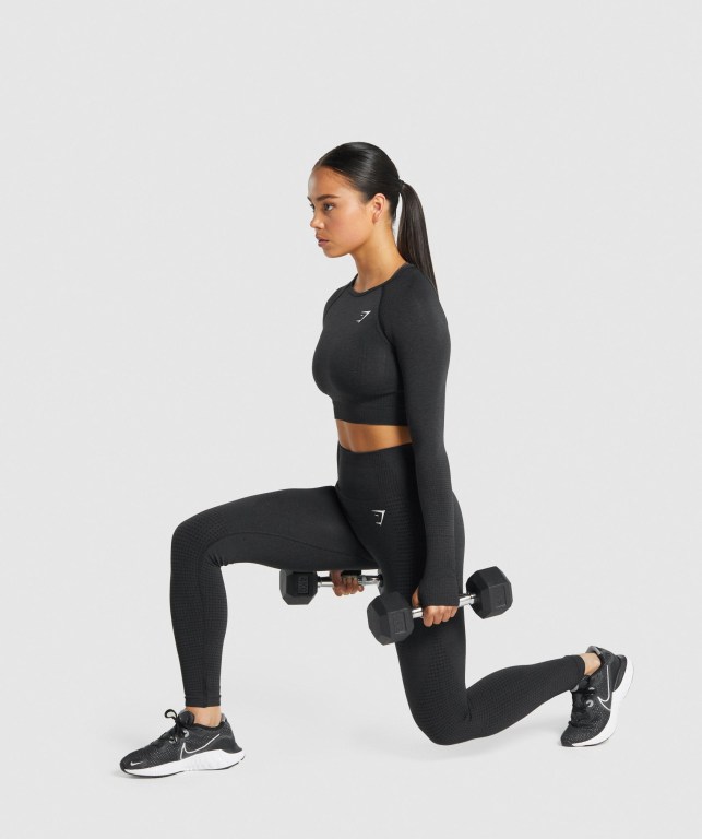 Black Gymshark Vital Seamless 2.0 High Waisted Women's Leggings | US-95GPUNC