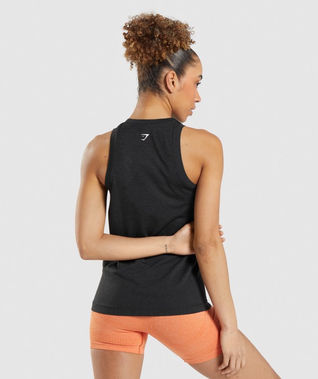 Black Gymshark Vital Seamless 2.0 Light Women's Tank Tops | US-29EAVXQ