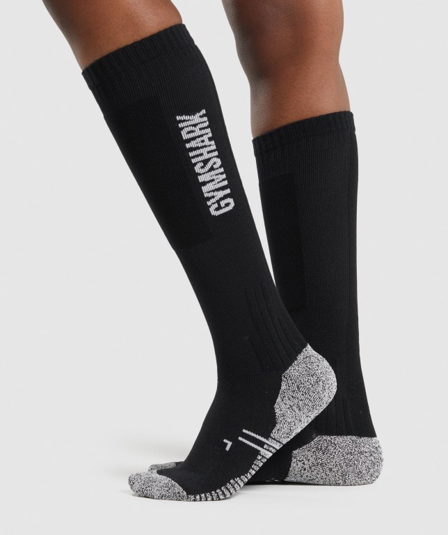 Black Gymshark Weightlifting Men's Socks | US-93CZXEQ