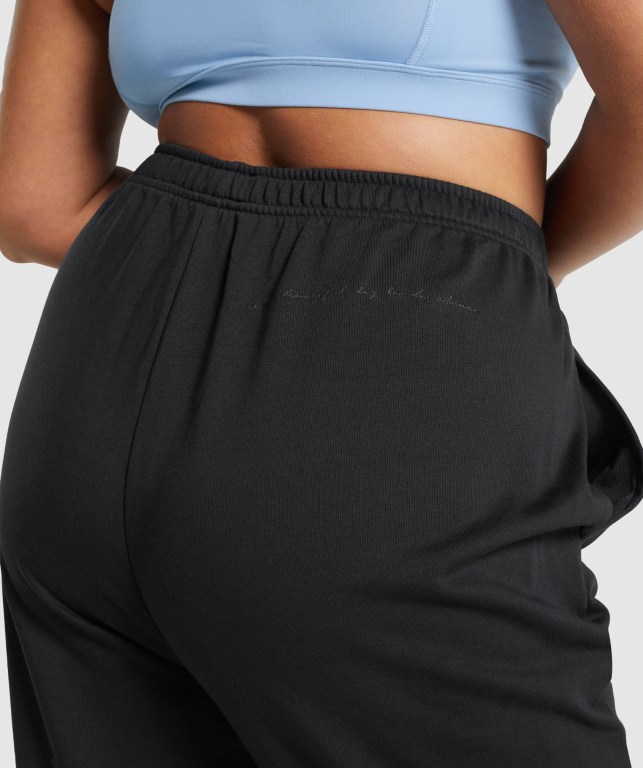 Black Gymshark Whitney Loose Women's Joggers | US-10ETCZM