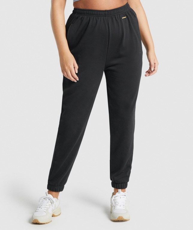 Black Gymshark Whitney Loose Women\'s Joggers | US-10ETCZM