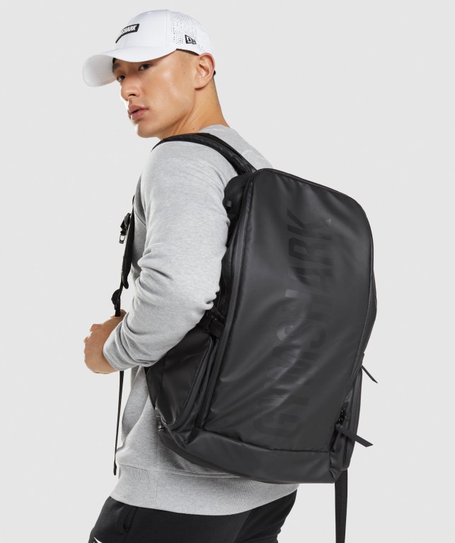 Black Gymshark X-Series 0.3 Men\'s Bags & Backpacks | US-10FNODP