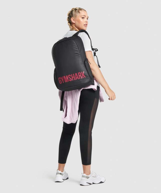 Black / Pink Gymshark X-Series 0.1 Women's Bags & Backpacks | US-13GLJZA