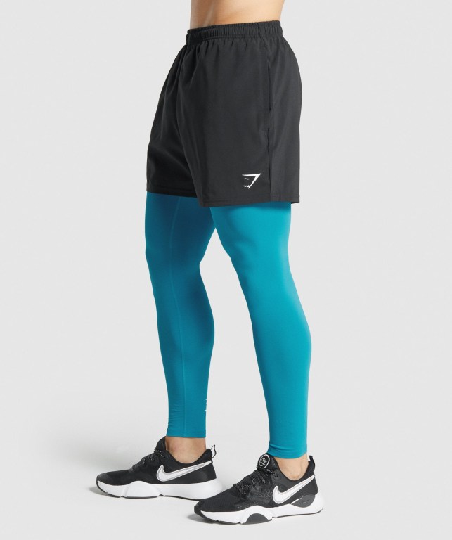 Blue Gymshark Element Baselayer Men's Joggers | US-42HNIOZ