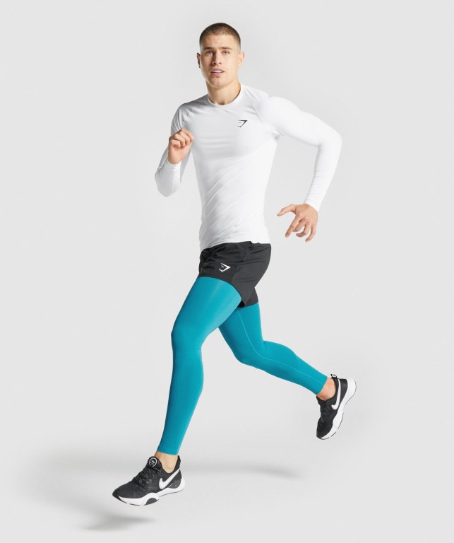 Blue Gymshark Element Baselayer Men's Joggers | US-42HNIOZ