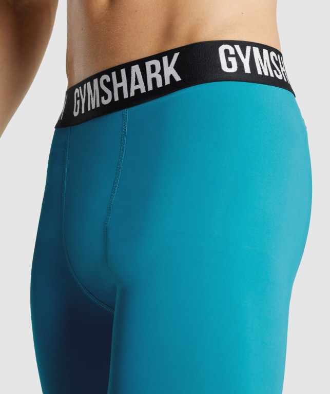 Blue Gymshark Element Baselayer Men's Joggers | US-42HNIOZ