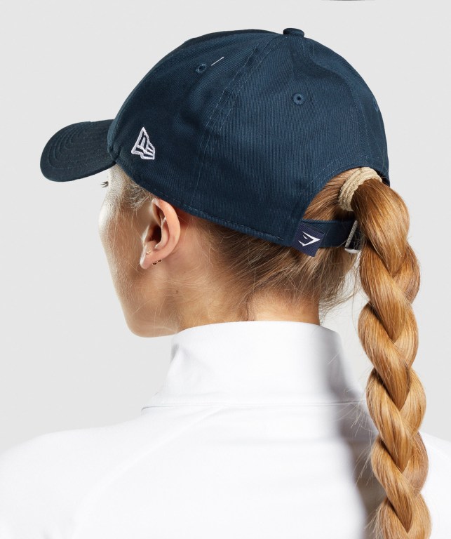 Blue Gymshark New Era 9FORTY Adjustable Women's Headwear | US-12SENRZ