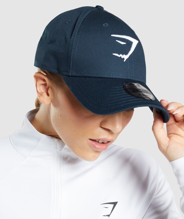 Blue Gymshark New Era 9FORTY Adjustable Women's Headwear | US-12SENRZ