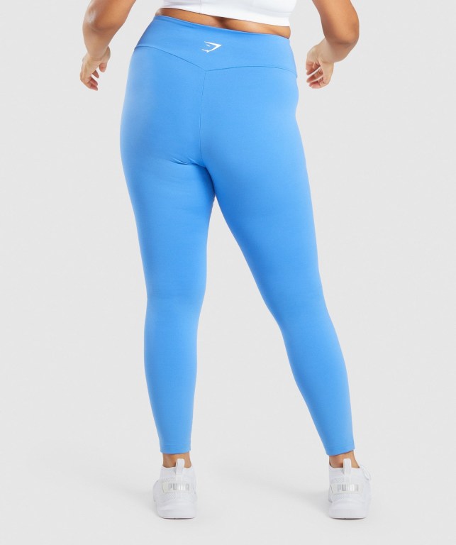 Blue Gymshark Training High Waisted Women's Leggings | US-27UVOGX