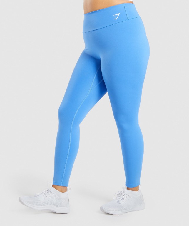 Blue Gymshark Training High Waisted Women's Leggings | US-27UVOGX