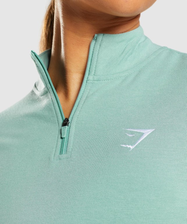 Blue Gymshark Training Pippa Women's Hoodies | US-59SWAZN