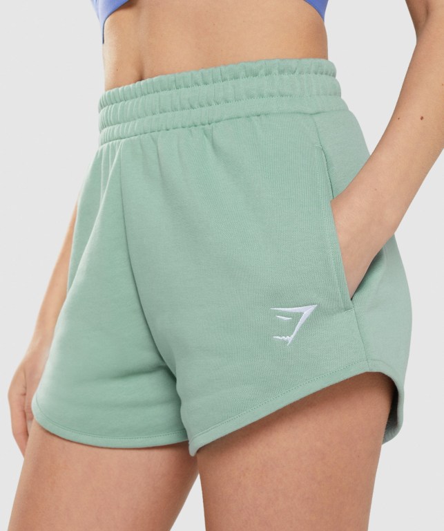 Blue Gymshark Training Sweat Women's Shorts | US-18JFILT