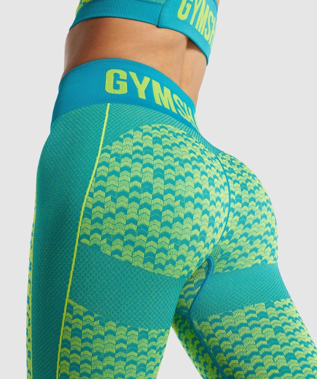 Blue Gymshark WTFlex Seamless High Waisted Women's Leggings | US-92XKTRB