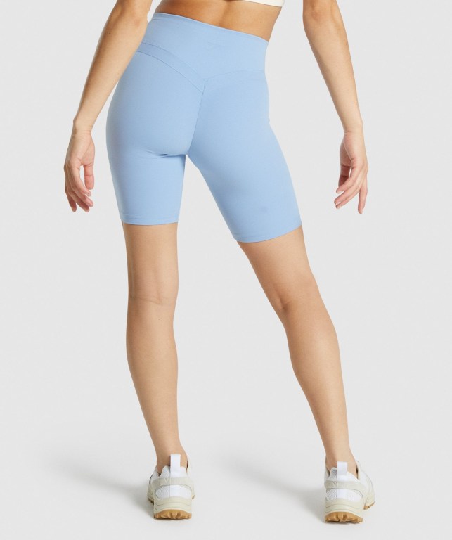 Blue Gymshark Whitney Cycling Women's Shorts | US-42JSCNY