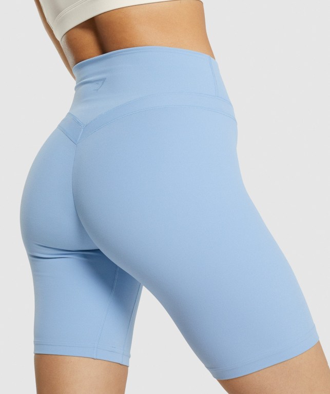 Blue Gymshark Whitney Cycling Women's Shorts | US-42JSCNY