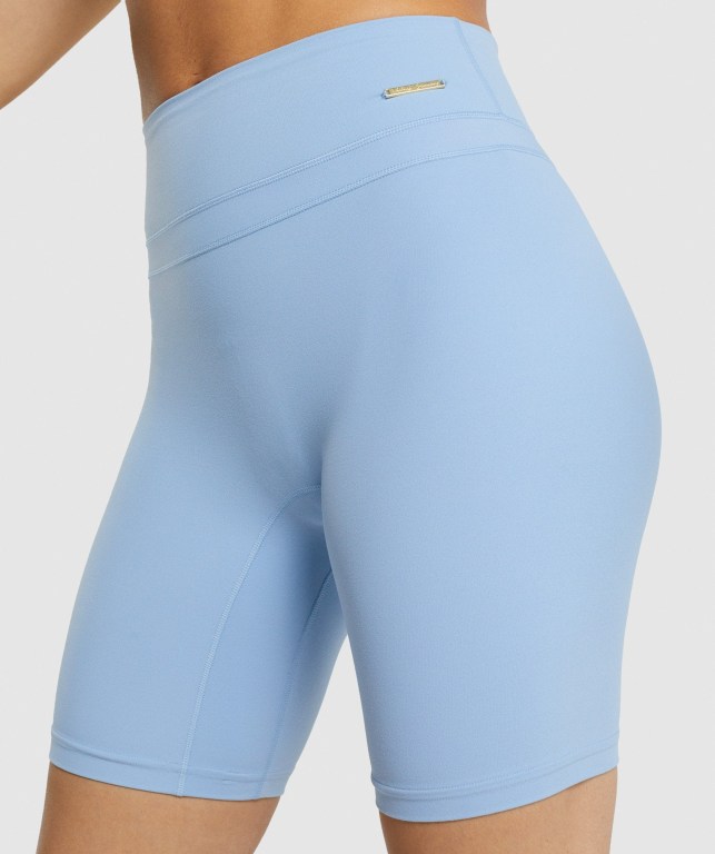 Blue Gymshark Whitney Cycling Women's Shorts | US-42JSCNY