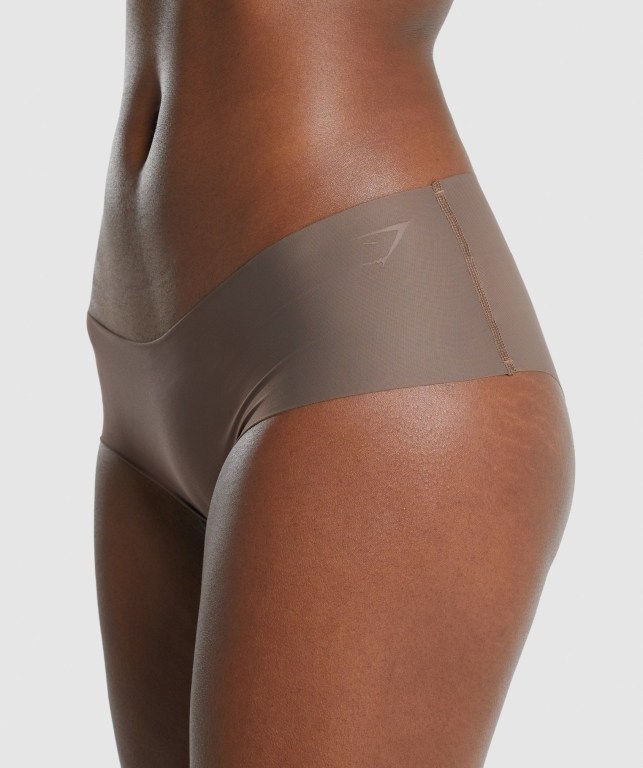 Brown Gymshark No VPL Hipster Women's Underwear | US-40KEVTZ