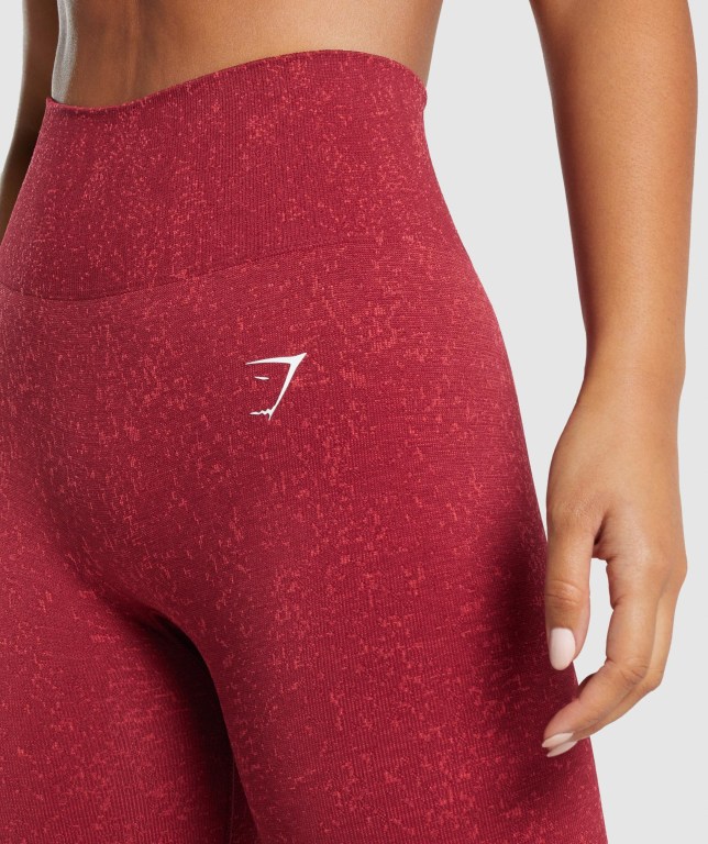 Burgundy Gymshark Adapt Fleck Seamless High Waisted Women's Leggings | US-65DQLJC