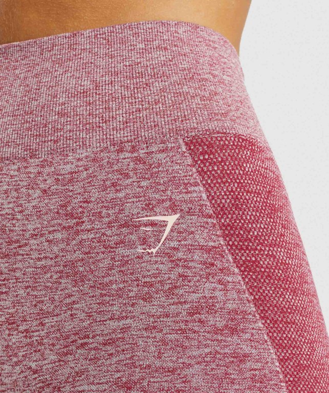 Burgundy Gymshark Flex Cycling Women's Shorts | US-94VXPGM