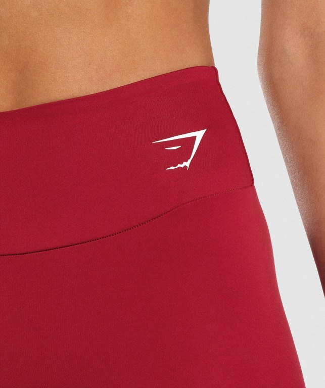 Burgundy Gymshark Training High Waisted Women's Leggings | US-89FKIBS