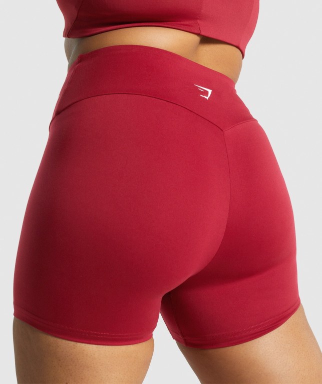 Burgundy Gymshark Training Women's Shorts | US-89NSWUO