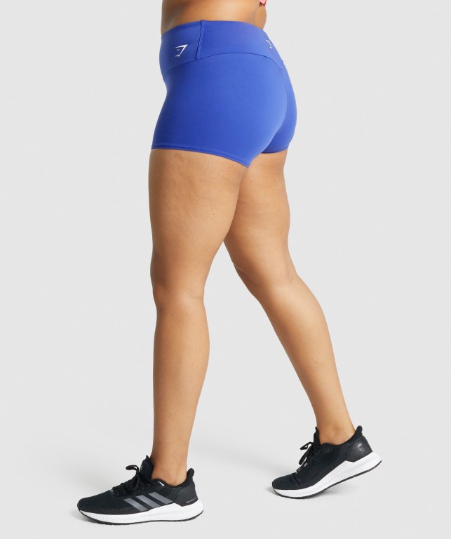 Dark Blue Gymshark Training Quad Women's Shorts | US-06BCATY