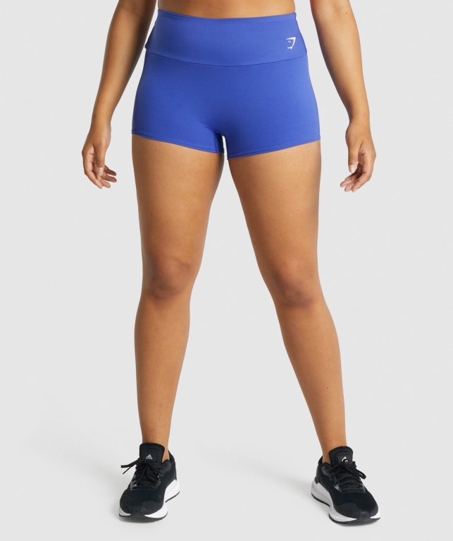 Dark Blue Gymshark Training Quad Women\'s Shorts | US-06BCATY