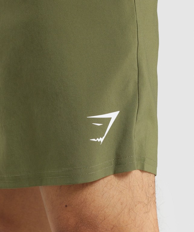 Dark Green Gymshark Arrival Men's Shorts | US-36JGFER