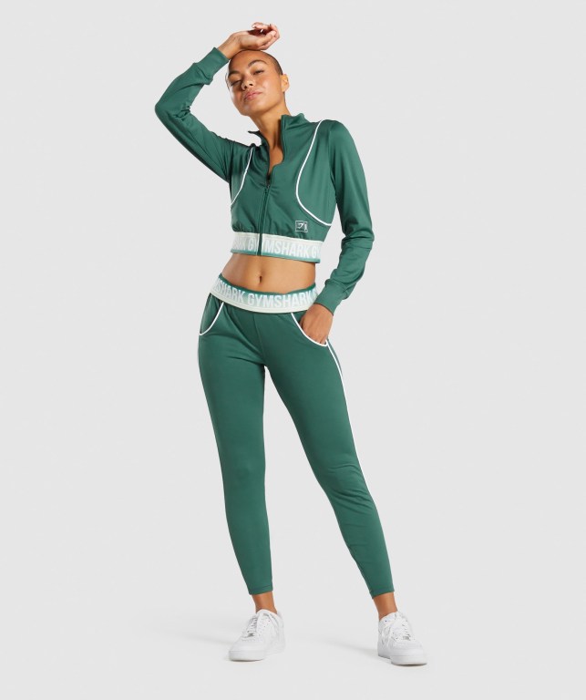 Dark Green Gymshark Recess Women's Joggers | US-92HVPRY