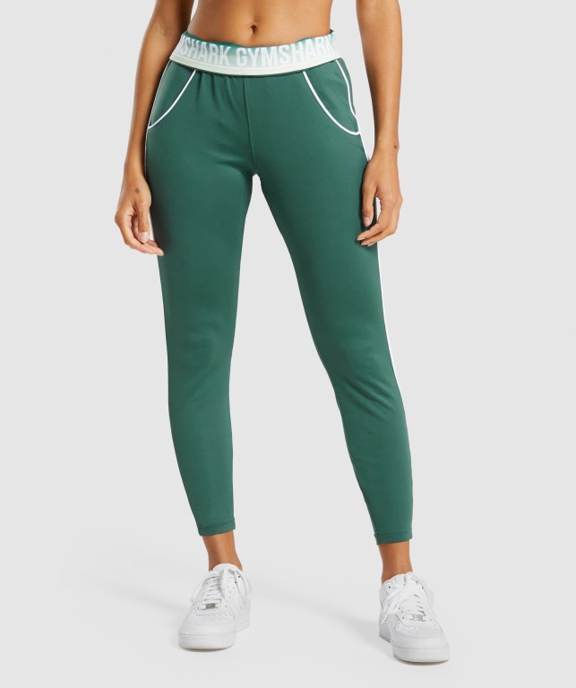 Dark Green Gymshark Recess Women\'s Joggers | US-92HVPRY